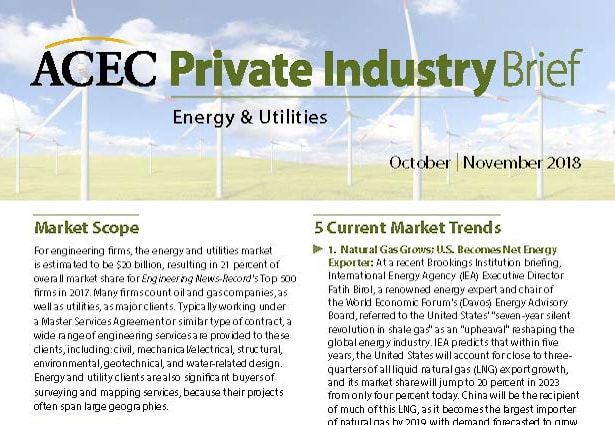 Energy & Utilities Private Industry Brief – Fall 2018