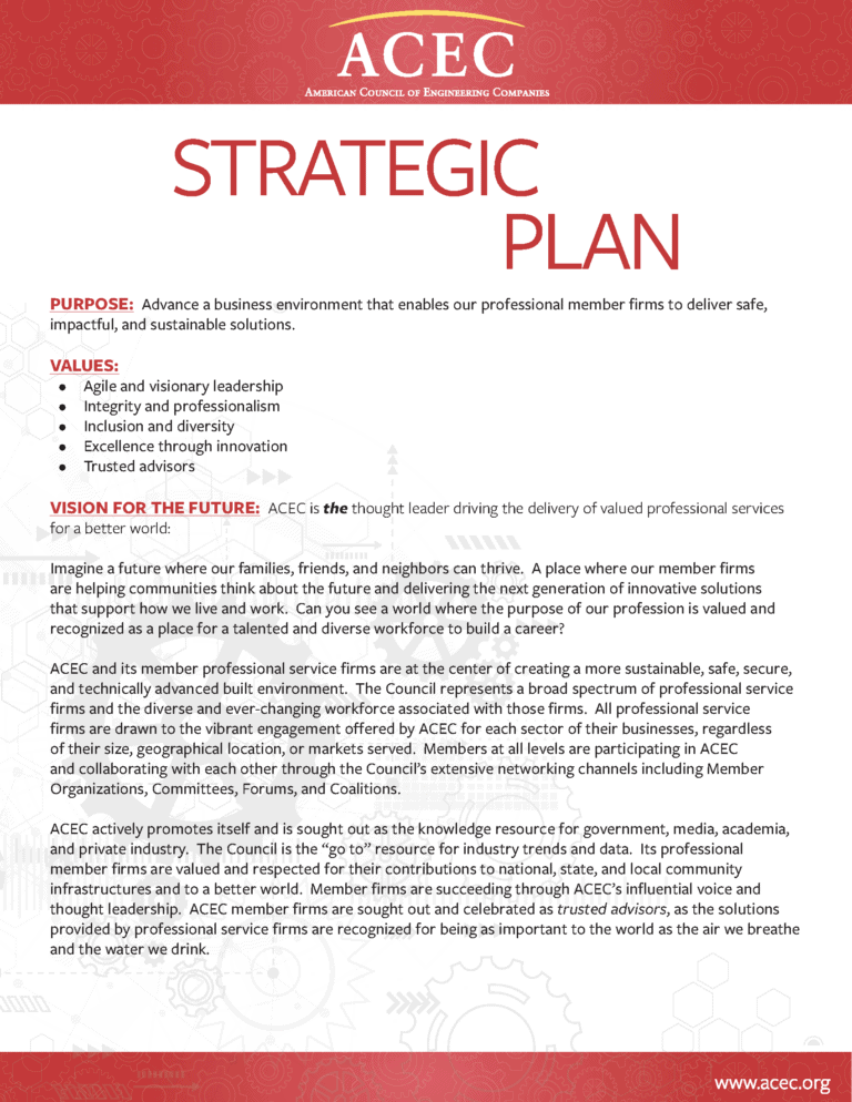 Acec Strategic Plan Acec
