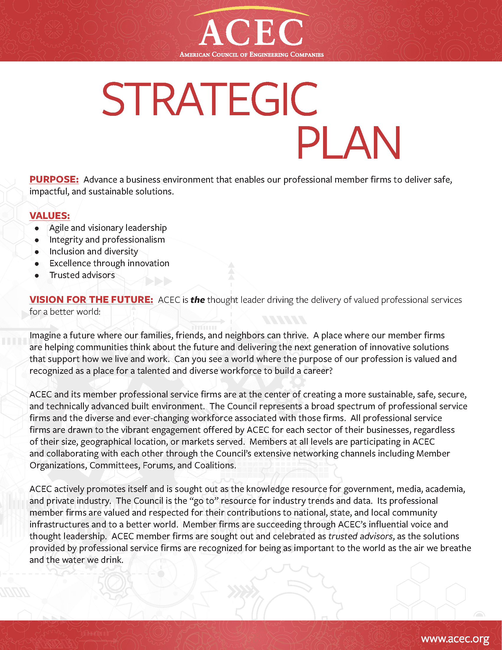 ACEC Strategic Plan – ACEC