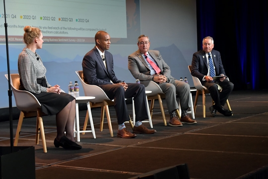 acec speakers on the stage during conference