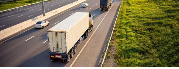 truck on highway logistics