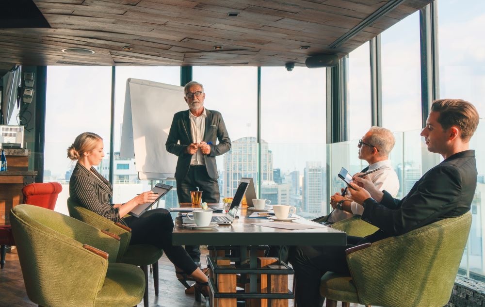 Senior Team at a Meeting