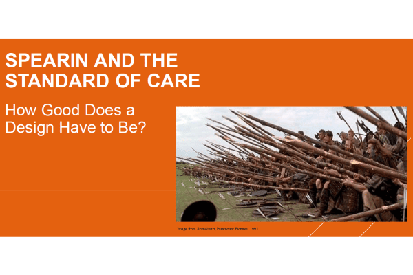 Spearin and the Standard of Care