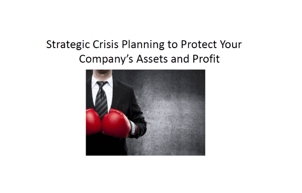 Strategic Crisis Planning to Protect Your Company’s Assets and Profit