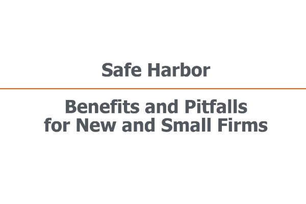 FHWA “Safe Harbor” Indirect Cost Rate Policy: Benefits and Pitfalls for New and Small Firms
