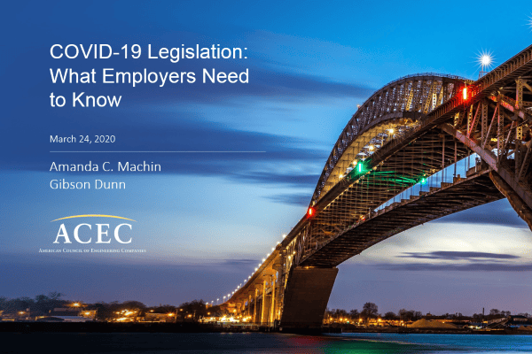 COVID-19 Legislation: What Employers Need to Know