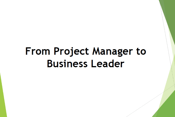From Project Manager to Business Leader