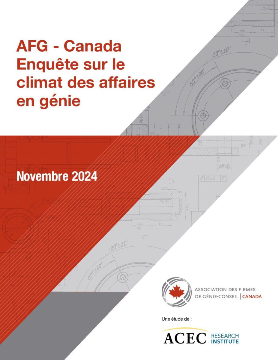 ACEC Canada Engineering Business Sentiment H2 2024 Cover (French)