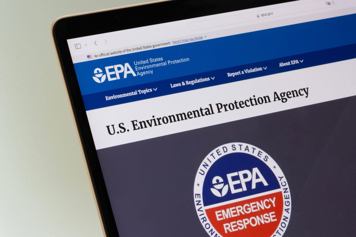 Portland, OR, USA - Oct 31, 2024: Homepage of the U.S. Environmental Protection Agency (EPA), a federal agency responsible for protecting human health and the environment, is seen on a computer.