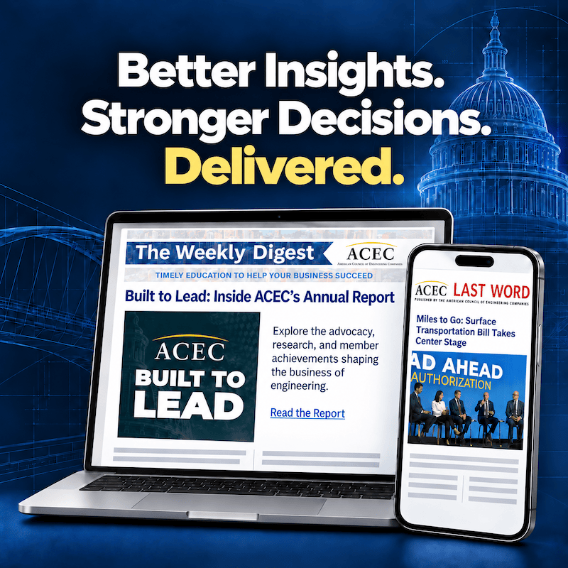 ACEC Email Newsletters - Sign Up