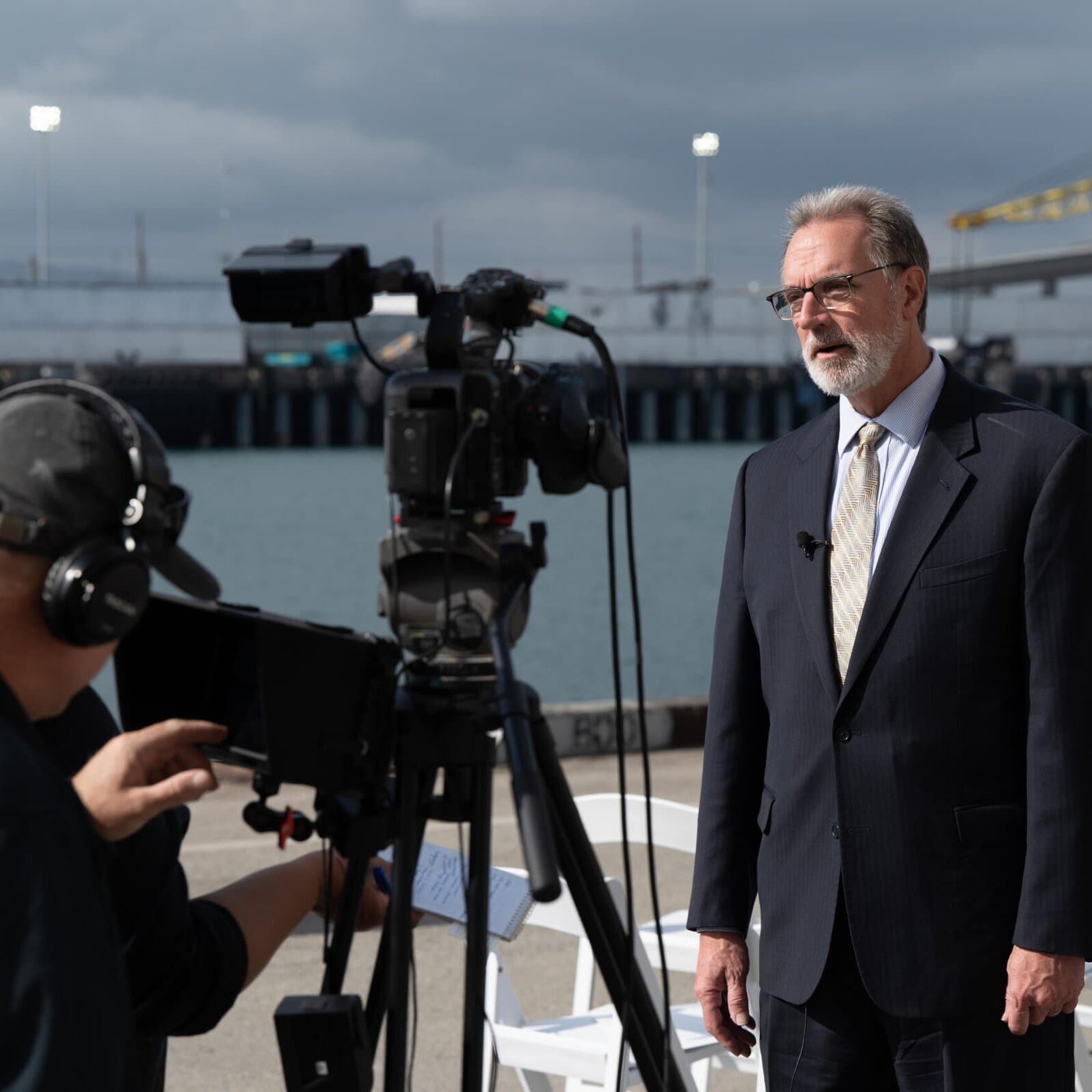 acec member talking in front of the camera during interview