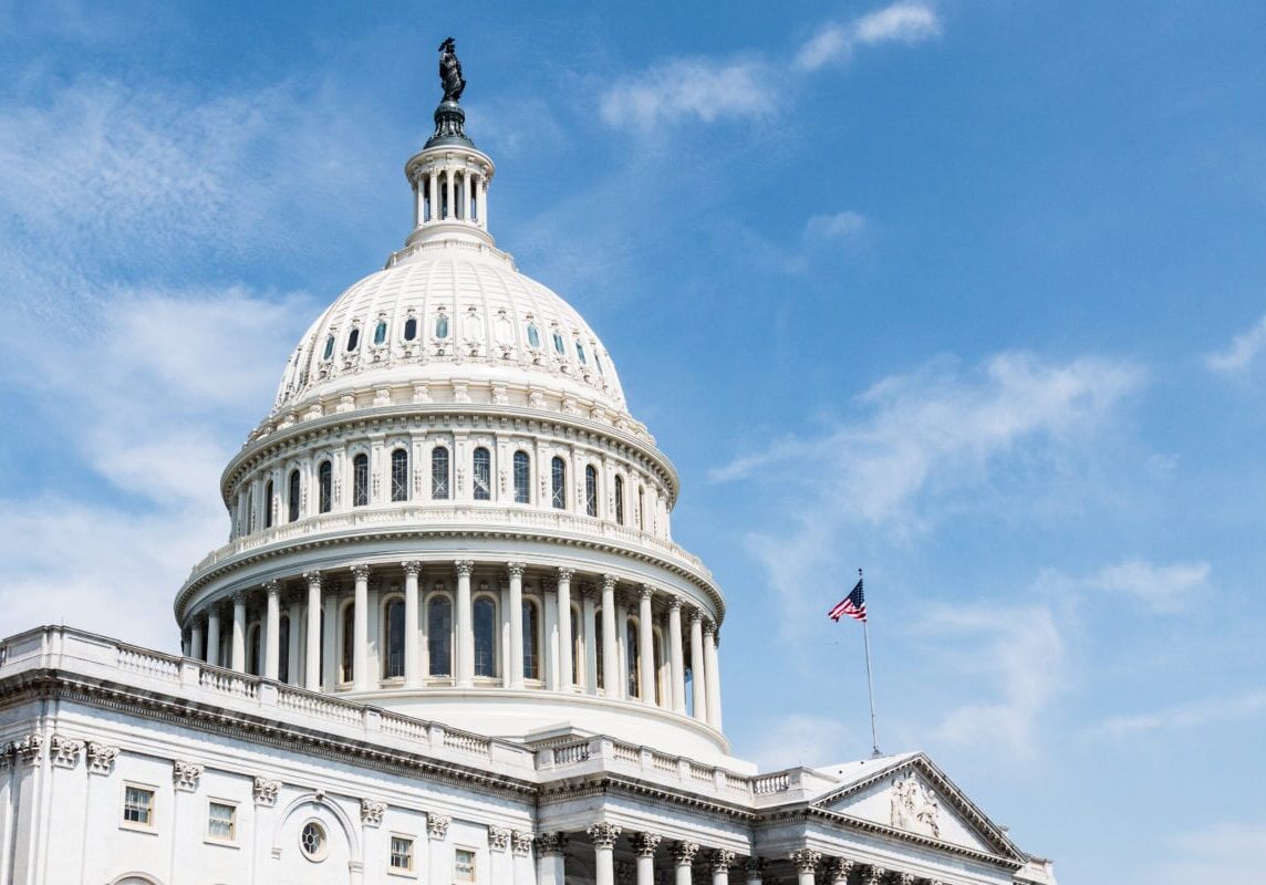The United States Capitol Building, home of Congress, and sittin