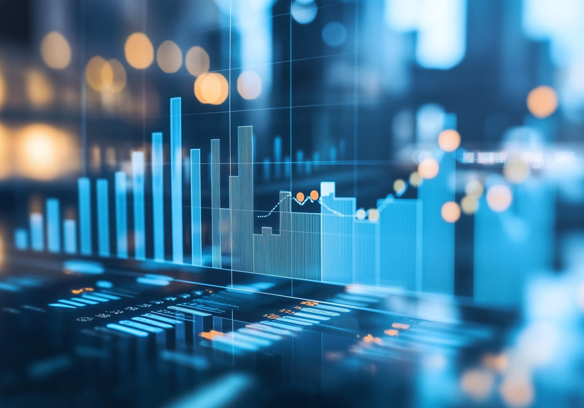 Business audit stock financial finance management on analysis data strategy with graph accounting marketing or report chart economy investment research profit concept.