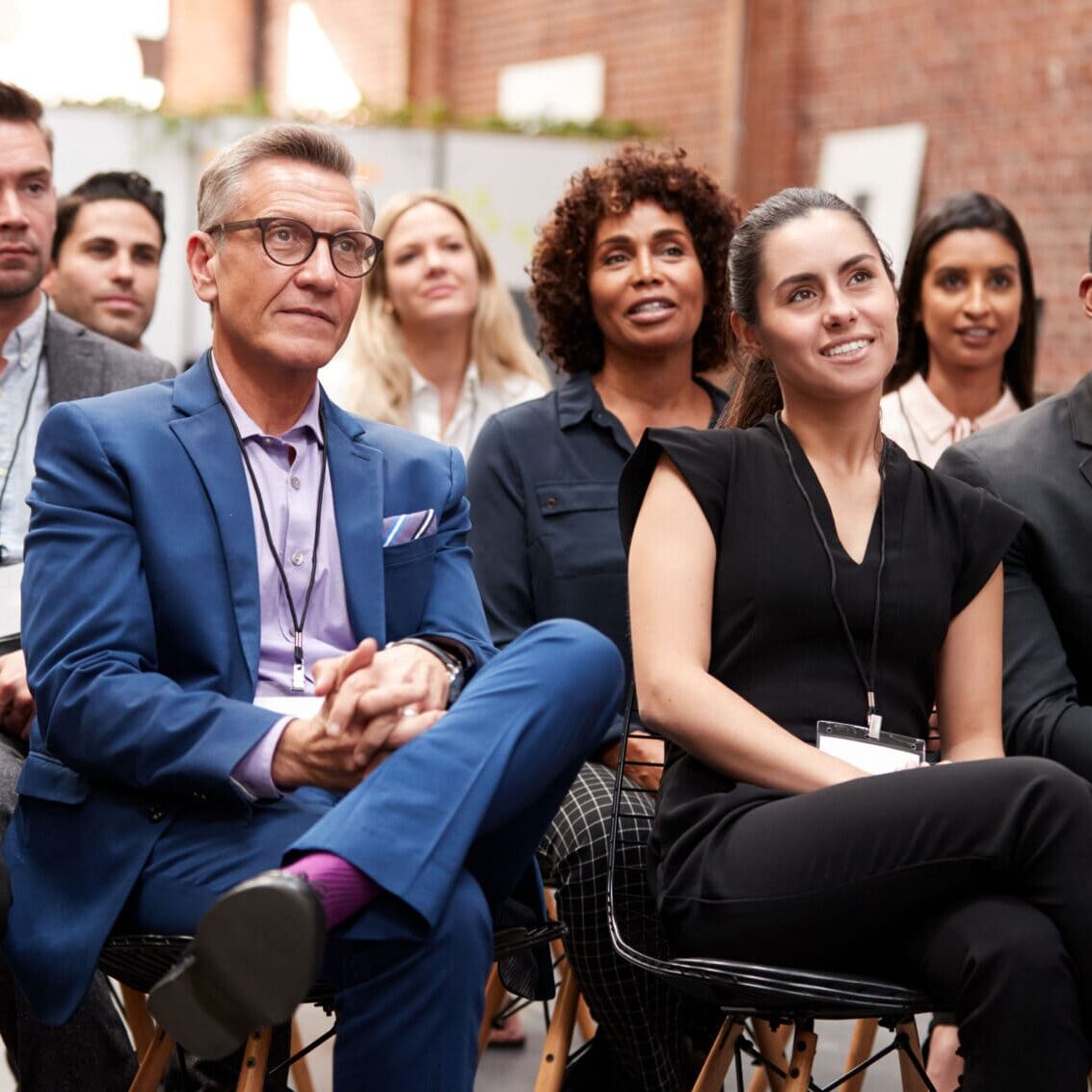 corporate people at an event