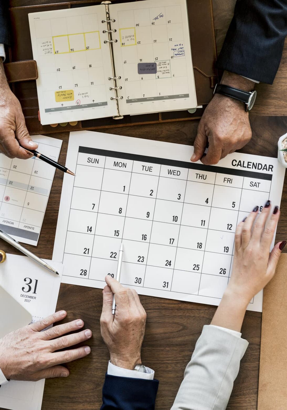 Group of business people having a meeting