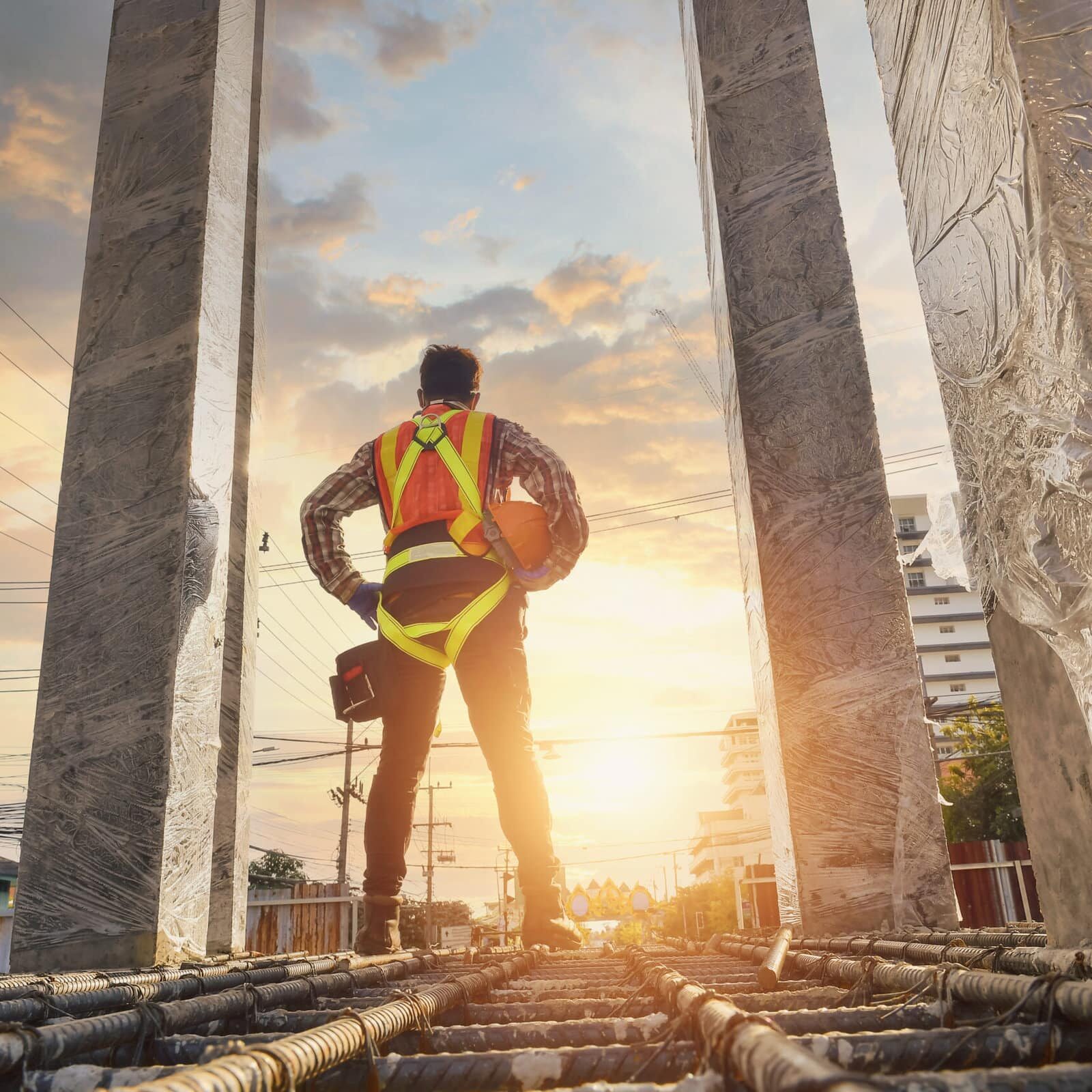 Construction,Worker,Wearing,Safety,Work,At,High,Uniform,On,Scaffolding Construction,Worker,Wearing,Safety,Work,At,High,Uniform,On,Scaffolding