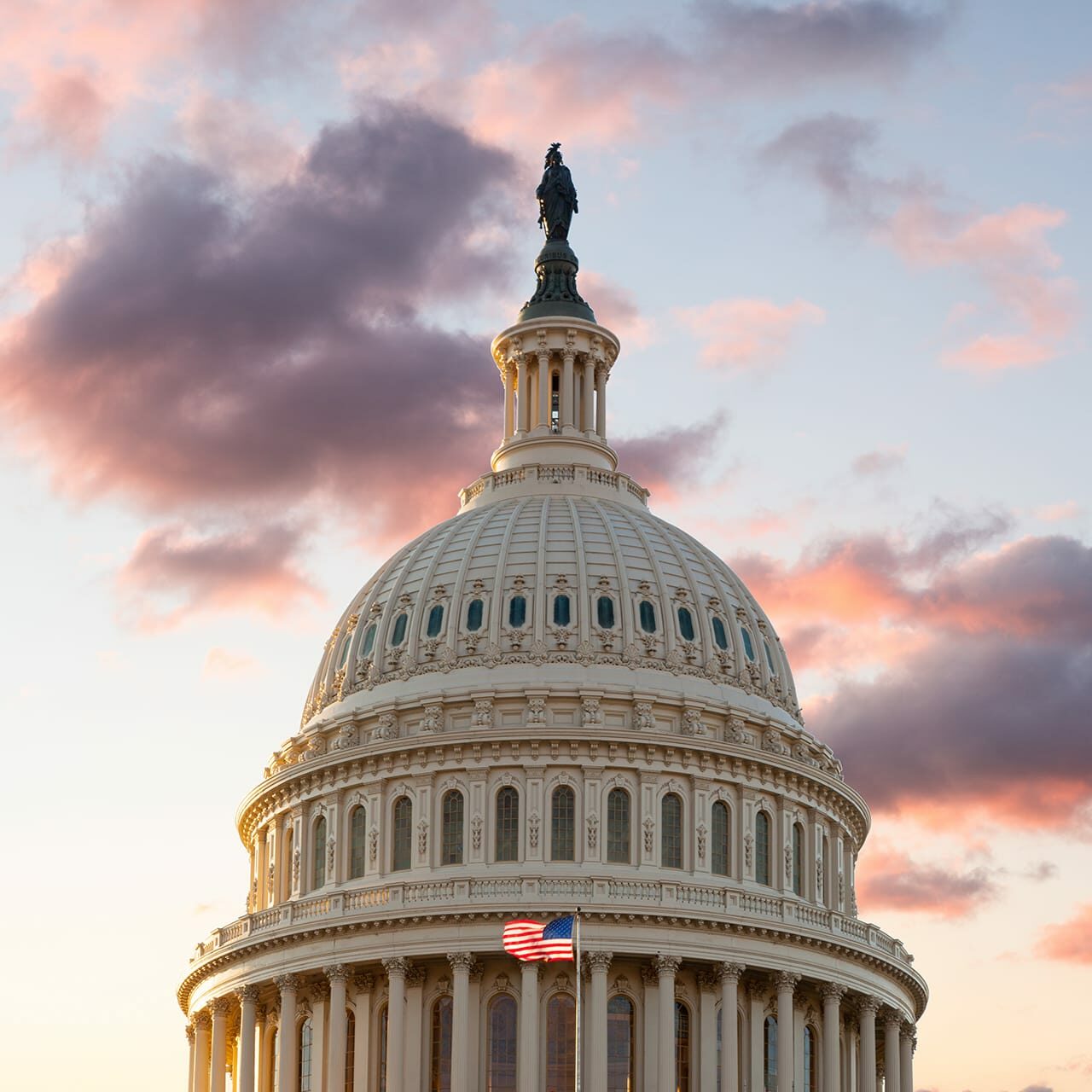 us-flag-flies-front-us-capitol-washington-dc-as-sun-rises-dawn-new-day